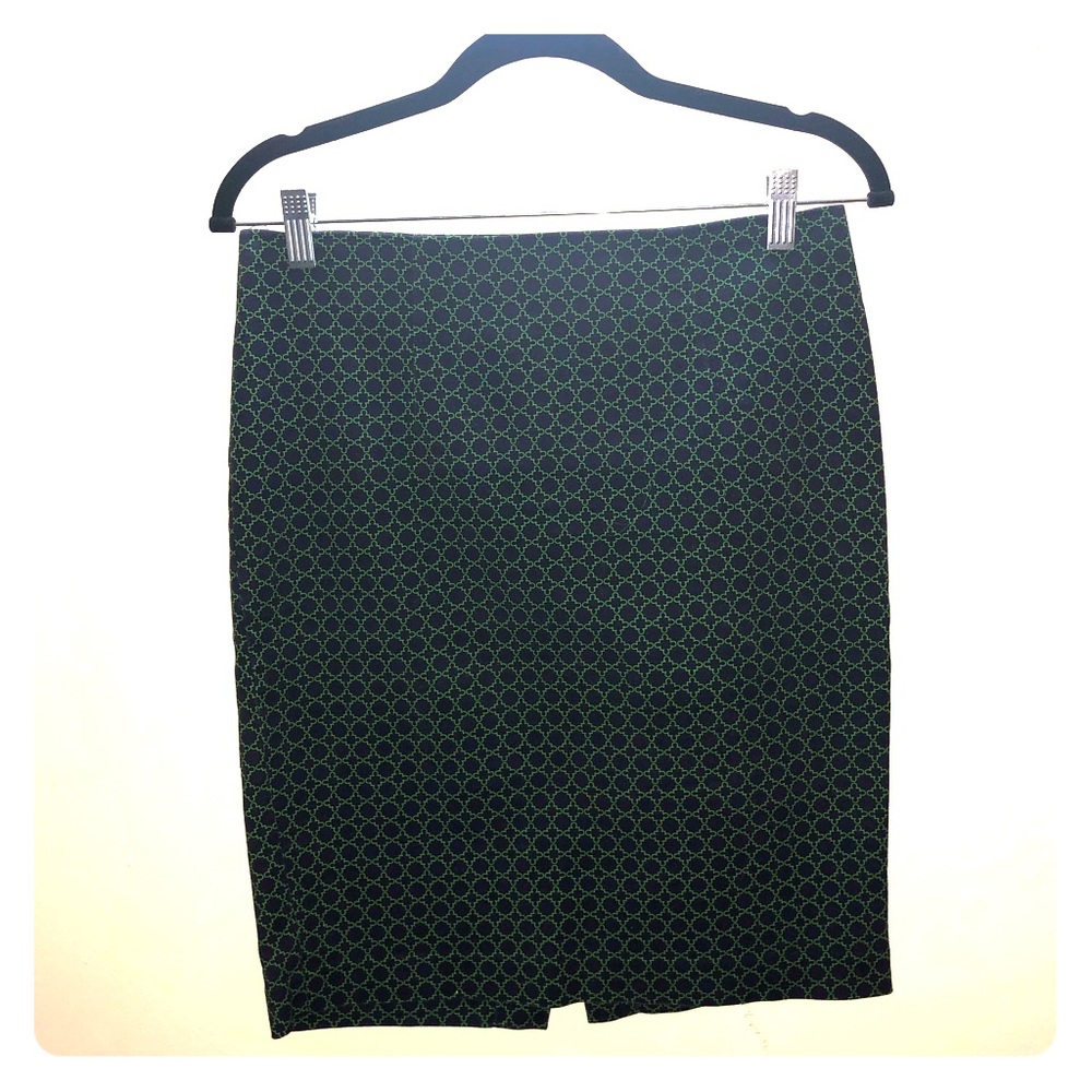 Blue / Green Pencil Skirt